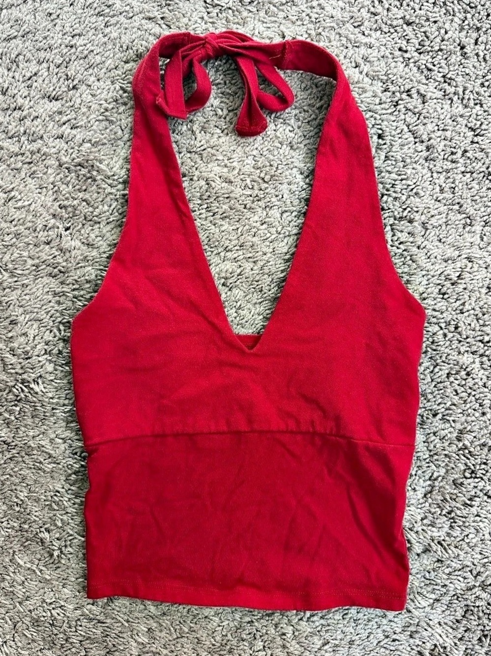 Hollister Red Halter Tank Top Size XS